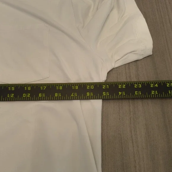 Vuori Ace Polo Shirt Mens Large White Casual Golf Moisture Wicking V164 - Picture 4 of 7